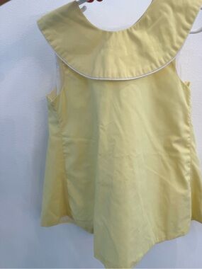 The Beaufort Bonnet Company Yellow Piped Collar Casual Dress